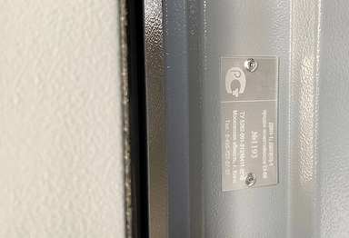 Однопольная противопожарная нержавеющая дверь со стеклом «ромб» ДПМО 01/60 (EI 60) — №08 (NEW)